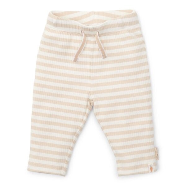 Little Dutch Gestreept Broekje , Beige En Zand Kleur