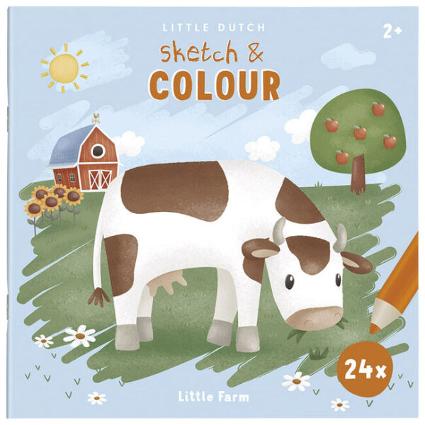 Kleur En Teken Boek Little Farm