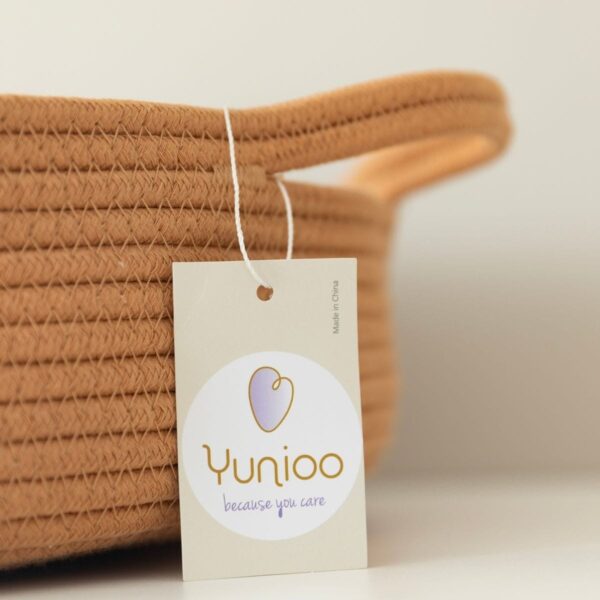 Yunioo–changing Basket–white Beige (2)