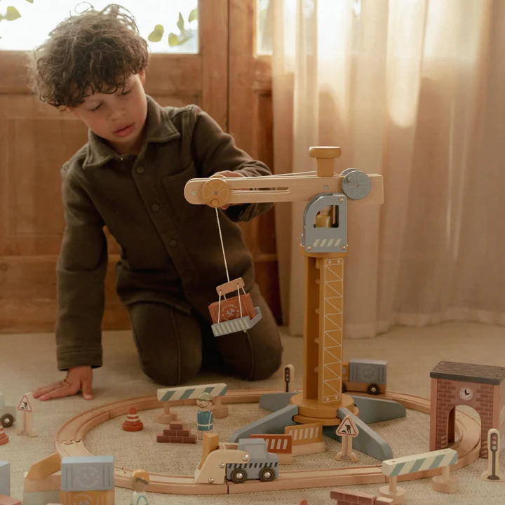 0030829 Kraan Set Met Treinbaan Fsc