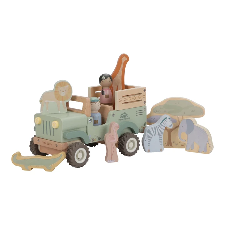 0035221 Wooden Safari Car With Animals Green Ld7482 Product 1 Shopify Square